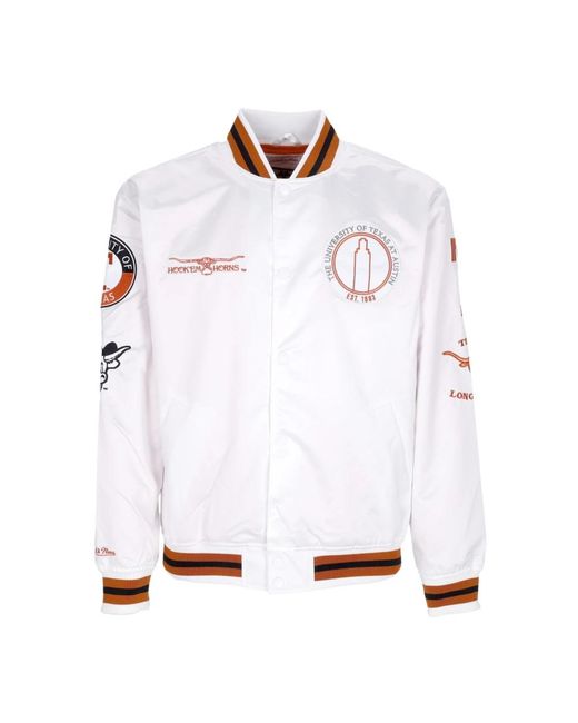 Mitchell & Ness White Bomber Jackets for men