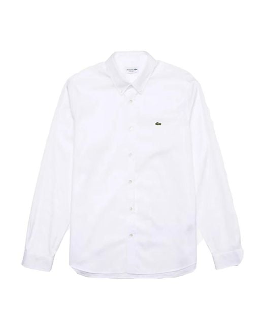 Lacoste White Casual Shirts for men