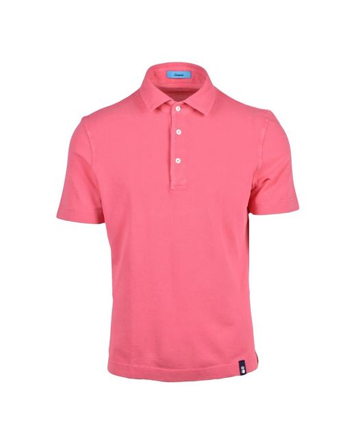 Drumohr Pink Polo Shirts for men