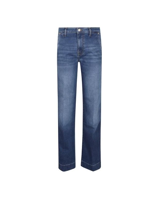 7 For All Mankind Straight Jeans in het Blue
