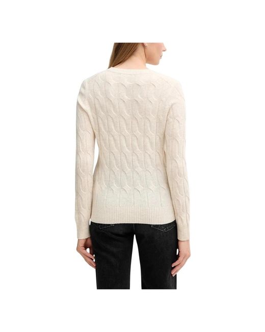 Tommy Hilfiger White Round-Neck Knitwear