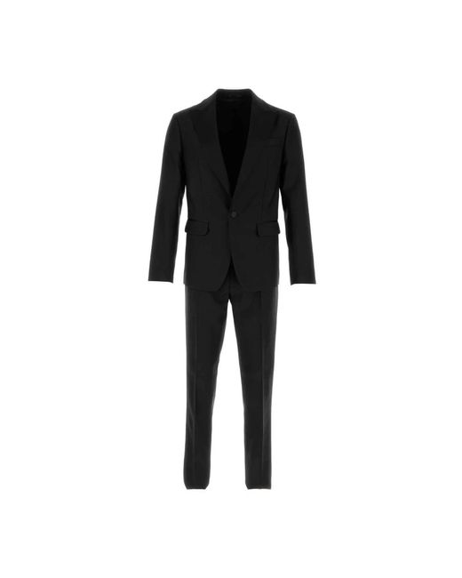 DSquared² Single Breasted Suits in het Black voor heren