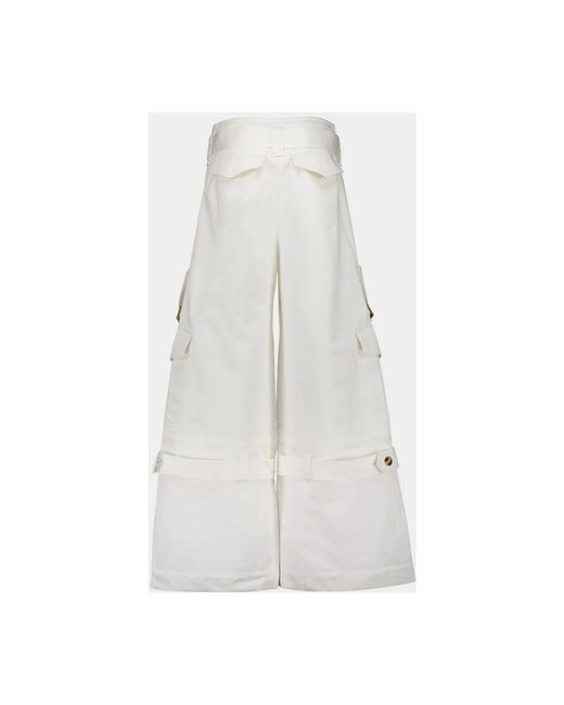 Zimmermann White Wide Trousers