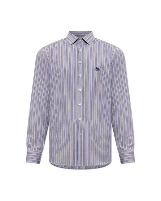 Etro Casual Hemden in het Blue voor heren