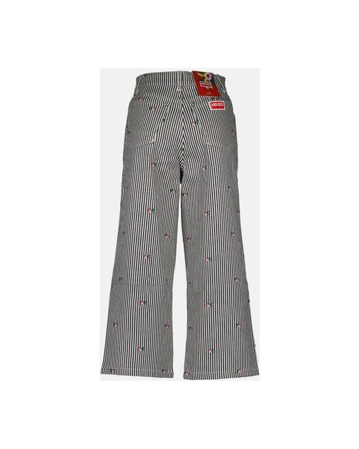 Trousers > wide trousers KENZO en coloris Gray