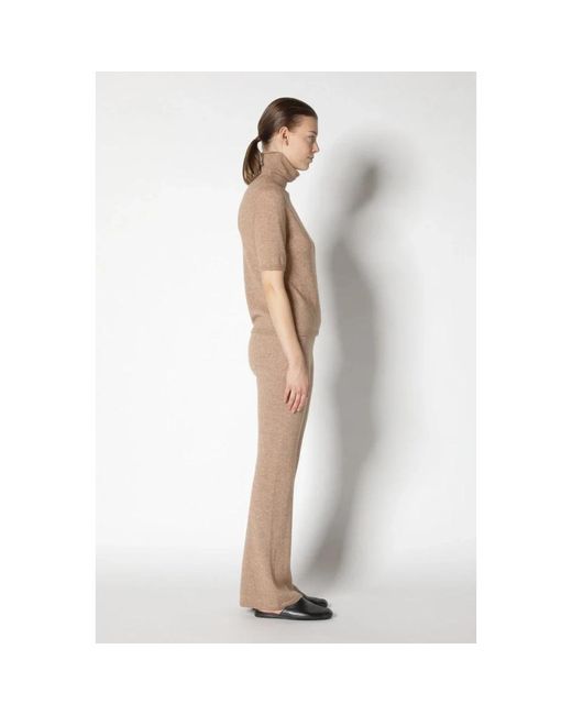 SMINFINITY Fluffy Bell Bottom Broek in het Natural