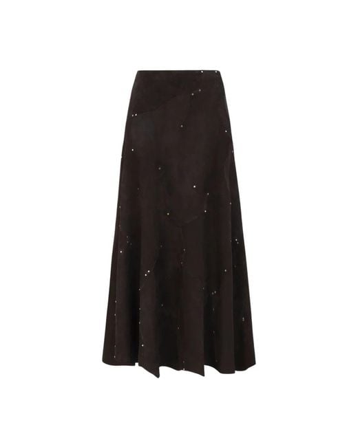 Chloé Black Midi Skirts