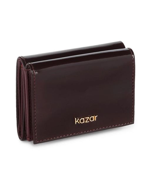 Kazar Accessoires ,Bruin ,Leer Kemarly Wallet in het Red