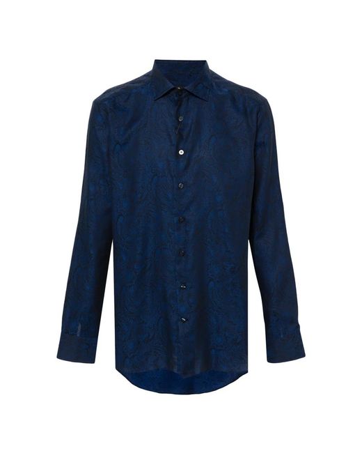 Etro Blue Casual Shirts for men