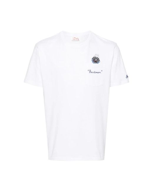 Mc2 Saint Barth White T-Shirts for men