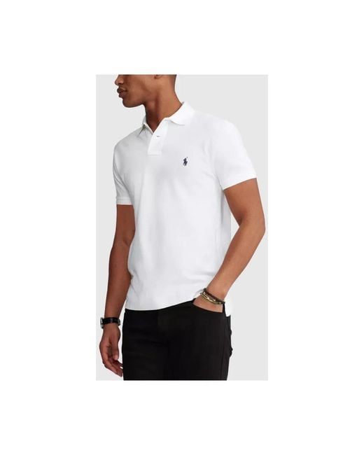 Ralph Lauren White Polo Shirts for men