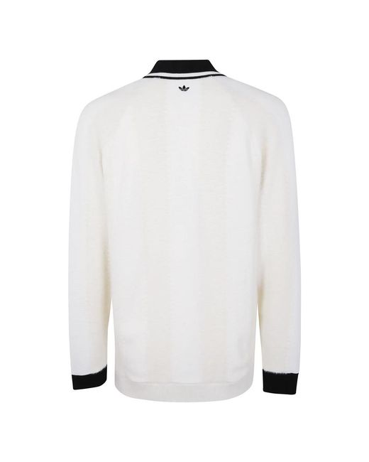 Adidas Originals White Round-Neck Knitwear for men