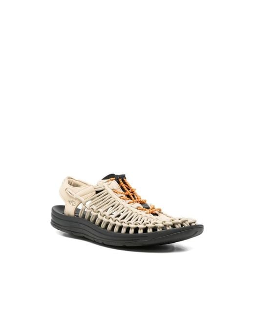 Keen White Flat Sandals for men