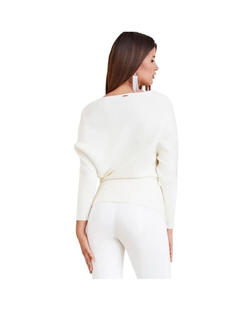 Marciano White Round-Neck Knitwear