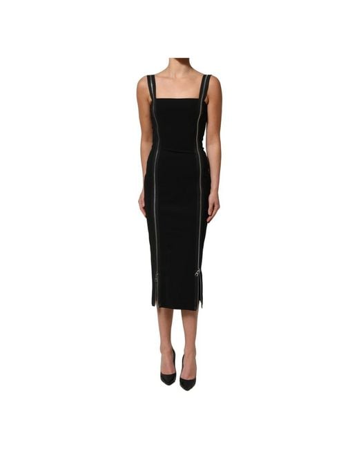 Dolce & Gabbana Black Midi Dresses