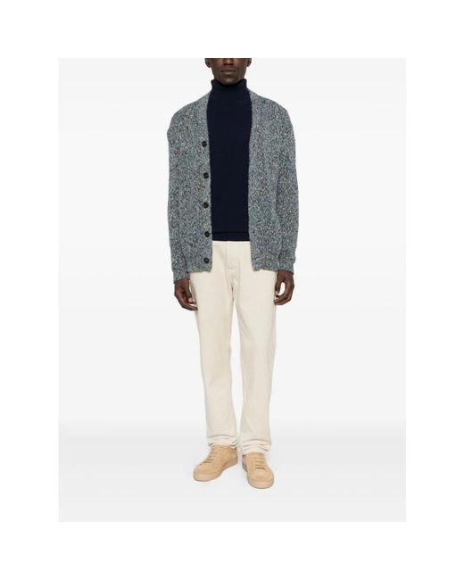 Daniele Fiesoli Blue Turtlenecks for men