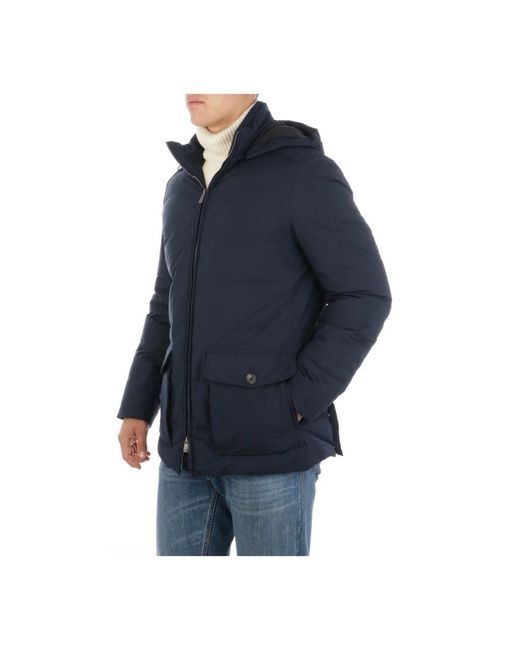 Corneliani Blue Winter Jackets for men