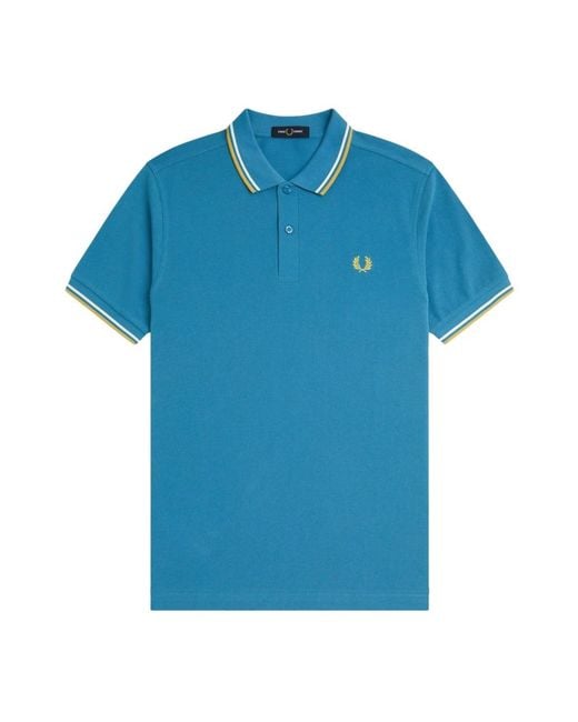 Fred Perry Blue Polo Shirts for men