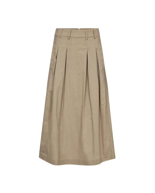 co'couture Natural Midi Skirts