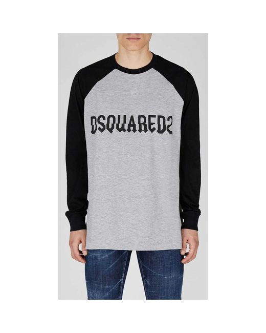 DSquared² Black Long Sleeve T-Shirts for men
