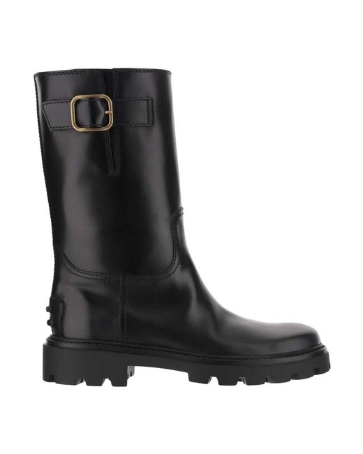 Tod's Black High Boots