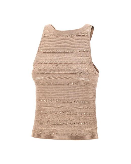 Liu Jo Natural Sleeveless Tops