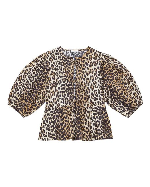Ganni Brown Blouses