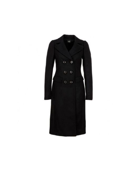 Liu Jo Black Double-Breasted Coats