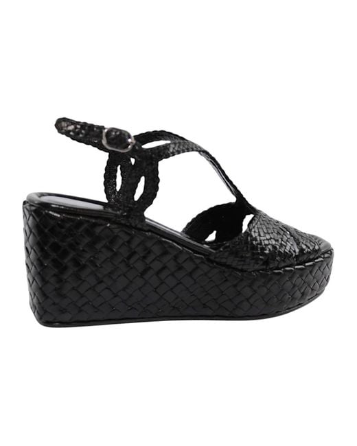 Pons Quintana Black Wedges
