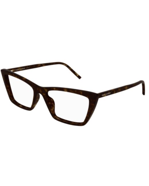 Saint Laurent Brown Dünne Optische Sonnenbrille