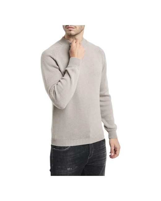 Daniele Fiesoli Gray Round-Neck Knitwear for men