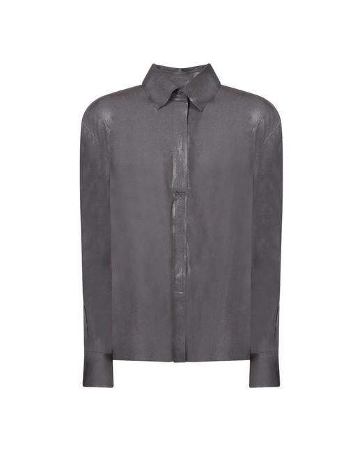 Norma Kamali Gray Shirts