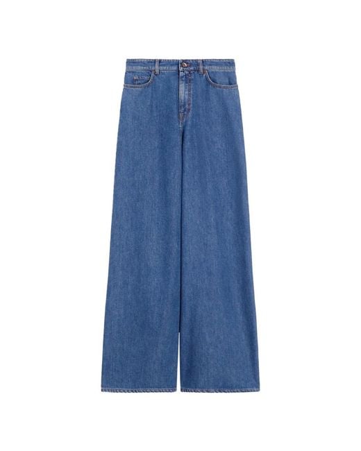 Max Mara Blue Wide Jeans
