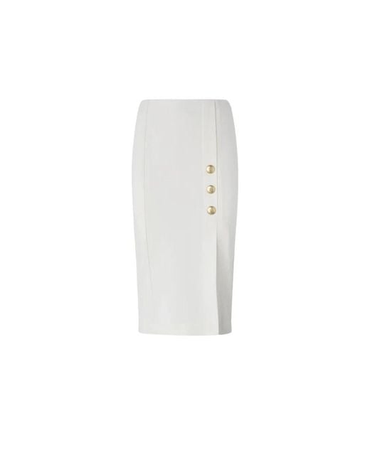 Pinko White Midi Skirts