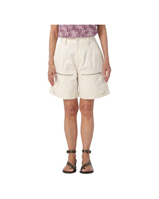 Kynan denim shorts di Isabel Marant in Natural