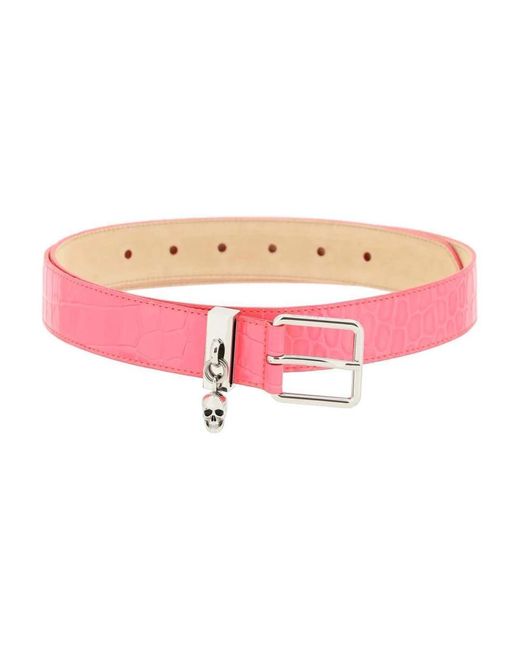 Alexander McQueen Pink Belts