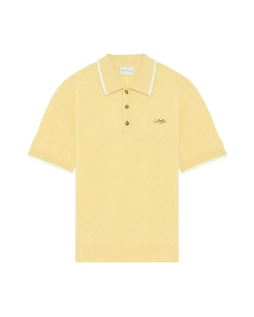 Drole de Monsieur Yellow Polo Shirts for men