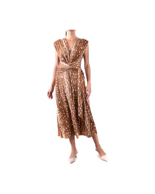 Diane von Furstenberg Metallic Midi Dresses