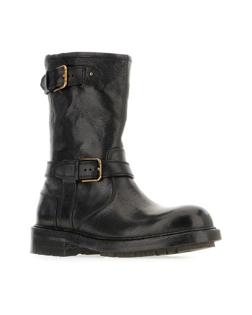 Dolce & Gabbana Black Ankle Boots for men
