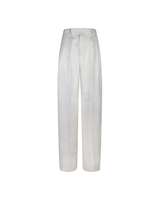 Amiri White Straight Trousers for men