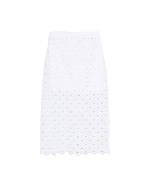 Max Mara White Pencil Skirts