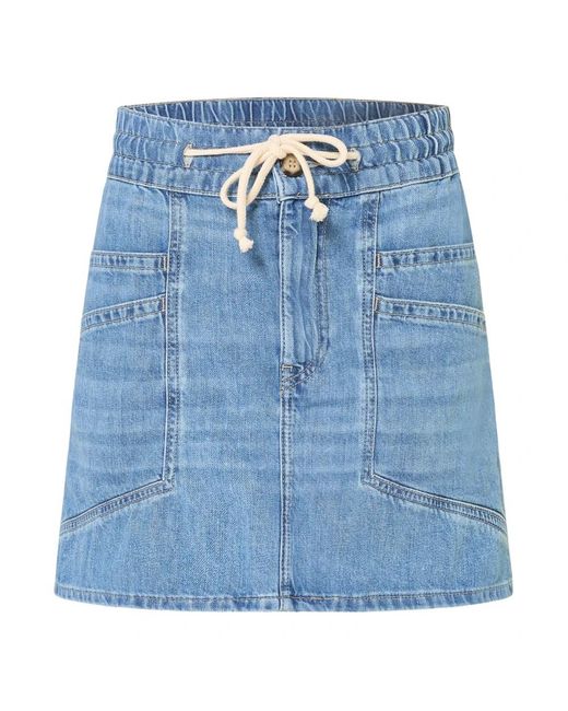 Denim Skirts Ba&sh de color Blue