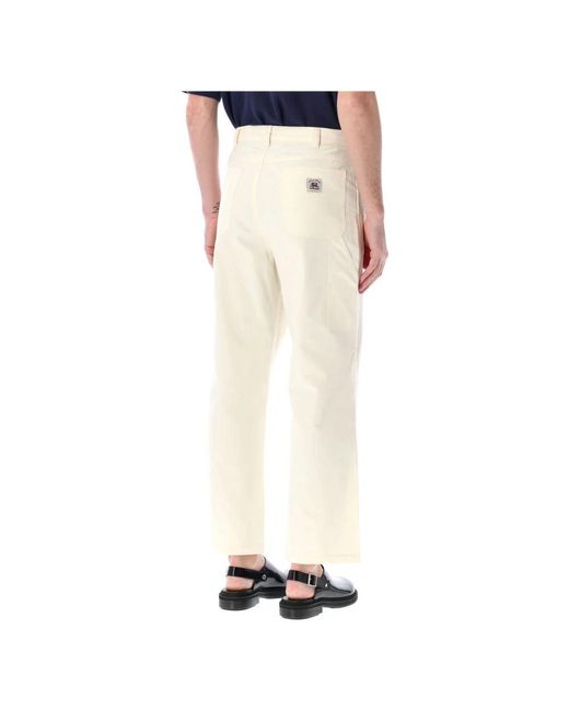 Bode Natural Straight Trousers for men