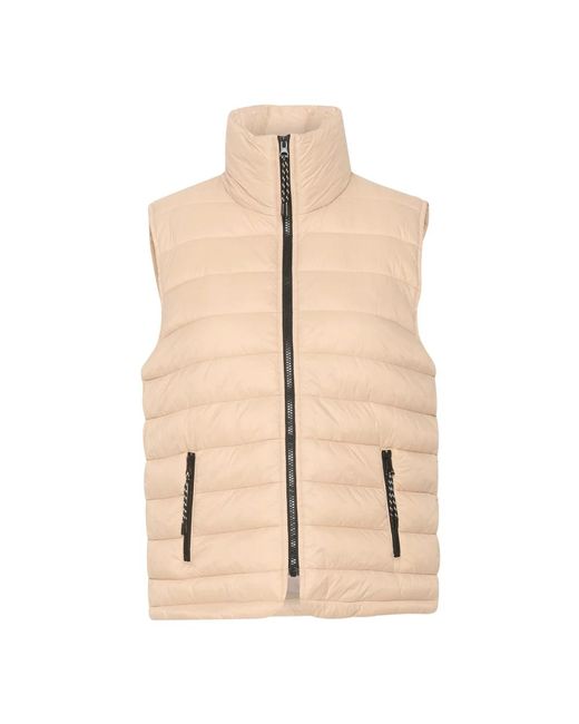 Vests Kaffe de color Natural