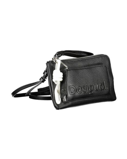 Desigual Black Verstellbare handtasche mit abnehmbarem riemen