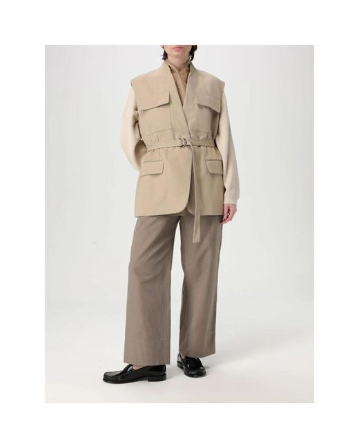 Vests di Brunello Cucinelli in Natural