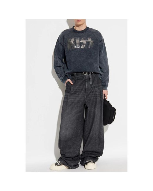 DSquared² Hoodies & Sweatvesten ,Zwart ,Katoen X Kiss Sweatshirt in het Blue voor heren