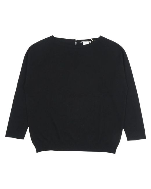 La Fileria Black Round-Neck Knitwear