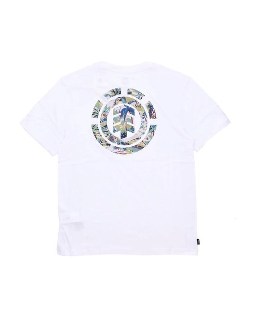 Element T-Shirts in het White voor heren