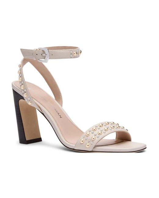 Stuart Weitzman Metallic High Heel Sandals